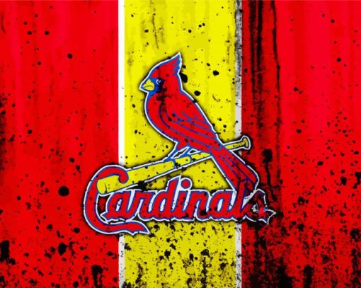 Splatter St Louis Cardinals Diamond Paintings