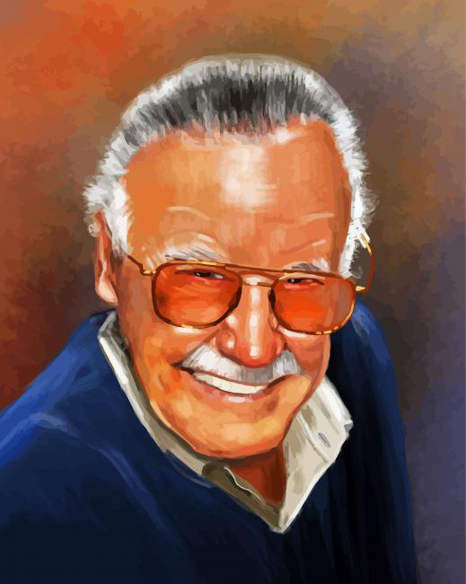 Stan Lee Portrait Diamond Paintings