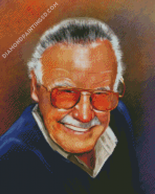 Stan Lee Portrait Diamond Paintings