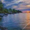 Sunrise At Isle Royale Diamond Paintings