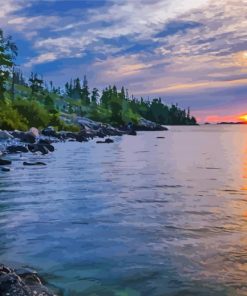 Sunrise At Isle Royale Diamond Paintings