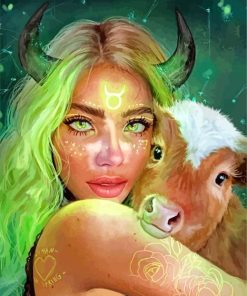 Taurus Lady Diamond Paintings