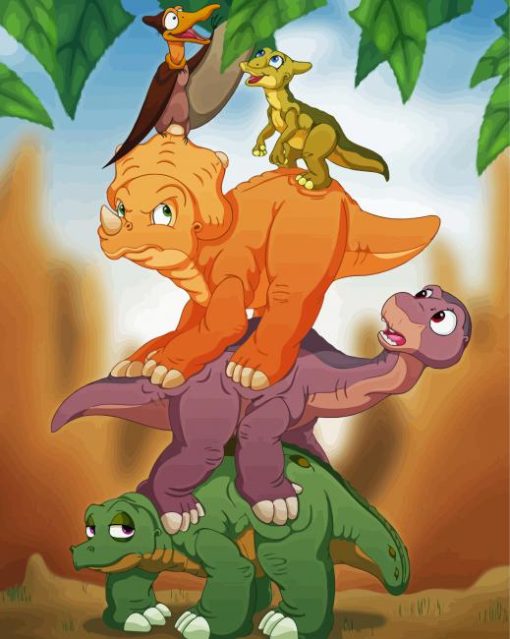 The Land Before Time Dinosaurs Characters Diamond Paintings