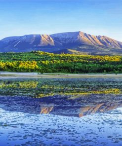 GWater Reflection Mt Katahdin Diamond Paintings