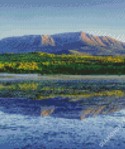 GWater Reflection Mt Katahdin Diamond Paintings