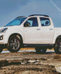 White Isuzu D Max Diamond Paintings