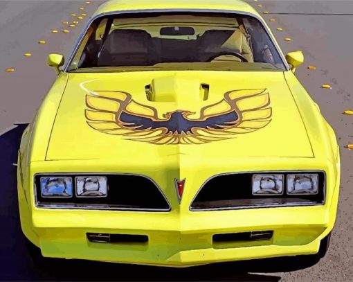 Yellow 78 Firebird Trans Am Diamond Paintings