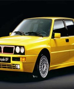 Yellow Lancia Diamond Paintings