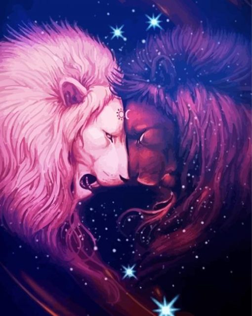 Aesthetic Yin Yang Lion Diamond Paintings