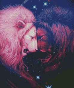 Aesthetic Yin Yang Lion Diamond Paintings