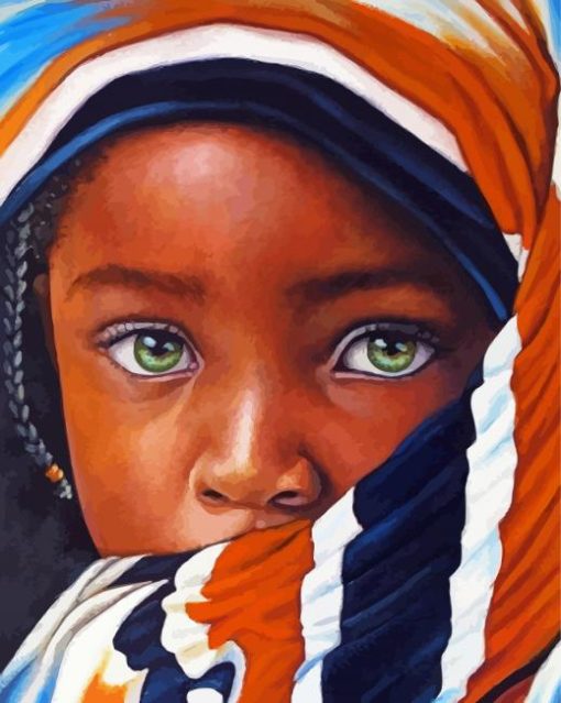 African Child Art Diamond Paintings