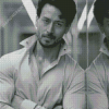 Black And White Tiger Shroff Diamond Paintings