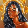 Black Goddess Of The Sun Diamond Paintings