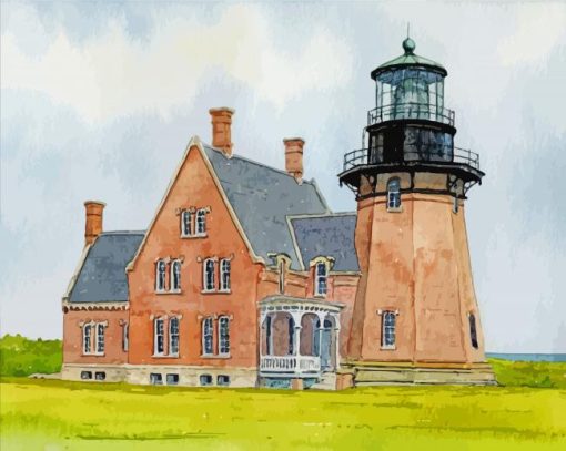 Block Island Lighthouse Art Diamond Paintings