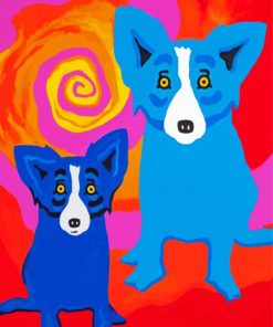 Blue Dogs Diamond Paintings