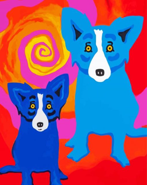 Blue Dogs Diamond Paintings