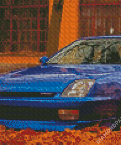 Blue Honda Prelude Diamond Paintings