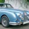 Blue Jaguar Mark 1 Car Diamond Paintings