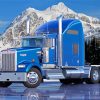 Blue Kenworth Truck Diamond Paintings