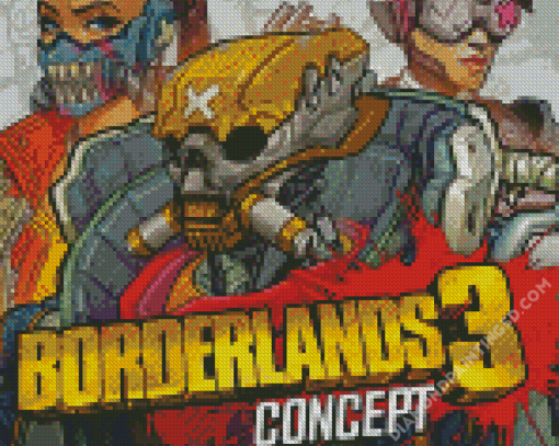 Borderlands 3 Game Poster Diamond Paintings