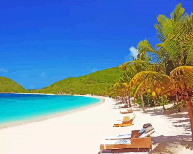 British Virgin Islands Beach Diamond Paintings