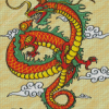 Chinese Dragon Illustration Diamond Paintings