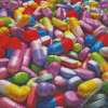 Colorful Drugs Pills Diamond Paintings