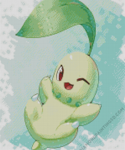 Cute Chikorita Art Diamond Paintings