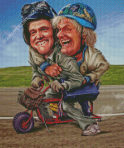 Dumb And Dumber Caricature Film Diamond Paintings