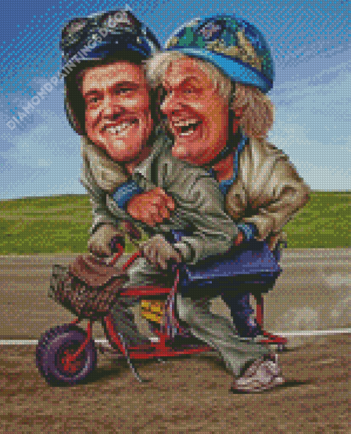 Dumb And Dumber Caricature Film Diamond Paintings