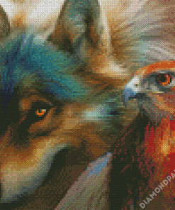 Eagle And Wolf Diamond Paintings