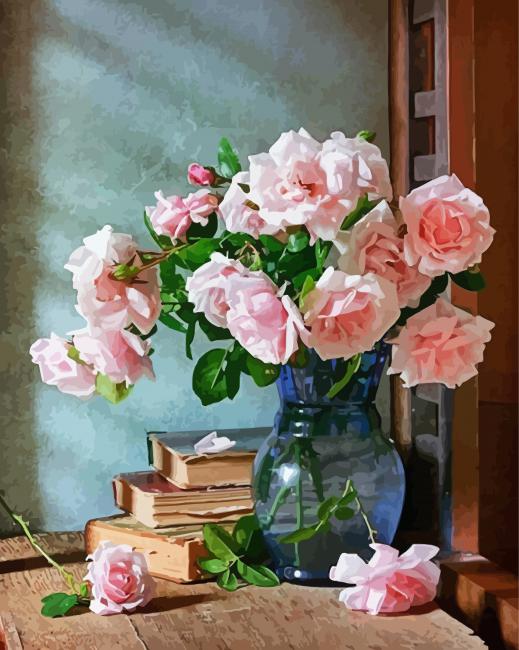 Flower Vase Still Life Artwork Diamond Paintings