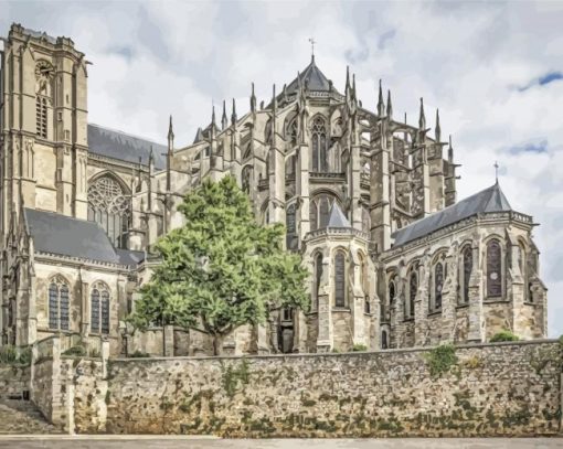 France Le Mans Cathedral Diamond Paintings