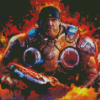 Gears Of War Marcus Fenix Diamond Paintings