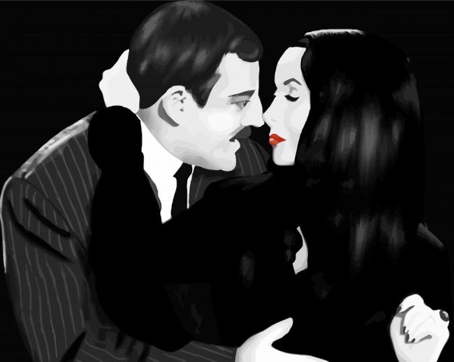 Gomez And Morticia Addams Diamond Paintings