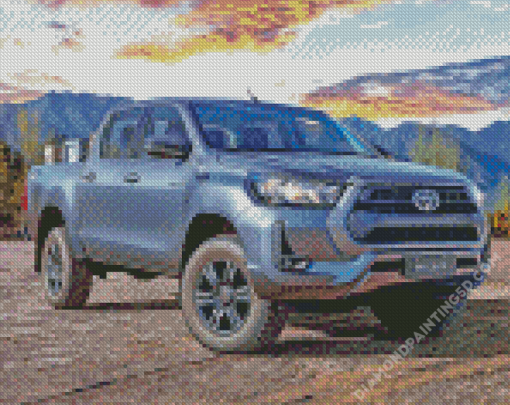 Grey Hilux Diamond Paintings