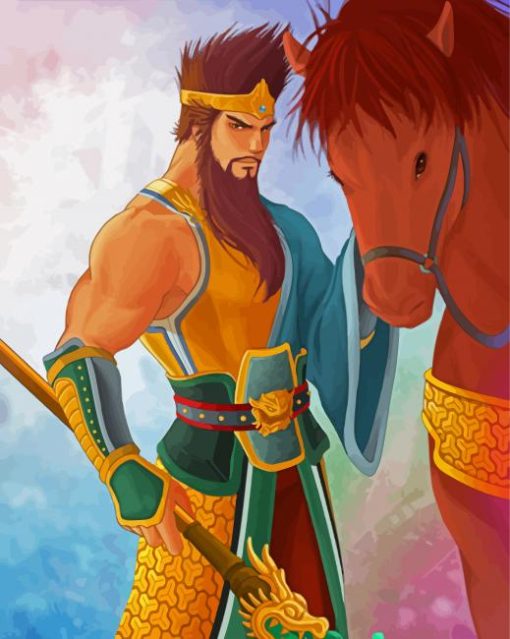 Guan Yu And Horse Diamond Paintings