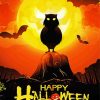 Halloween Owl Poster Diamond Paintings