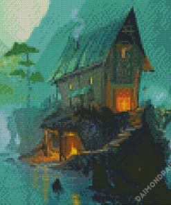 House River Cartoon Diamond Paintings