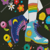 Illustration Roller Skate Diamond Paintings