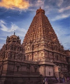 India Brihadeeswara Indian Temple Diamond Paintings