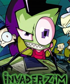 Invader Zim Cartoon Poster Diamond Paintings