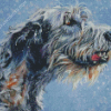 Irish Wolfhound Dog Art Diamond Paintings