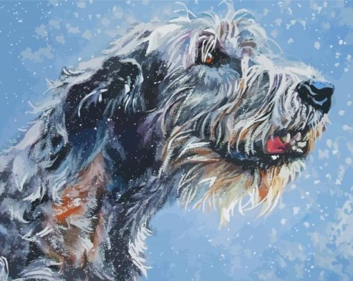 Irish Wolfhound Dog Art Diamond Paintings