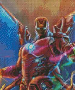 Iron Man Infinity Stones Marvel Hero Diamond Paintings