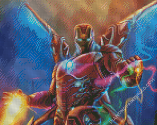 Iron Man Infinity Stones Marvel Hero Diamond Paintings