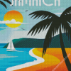 Jamaica Poster Diamond Paintings