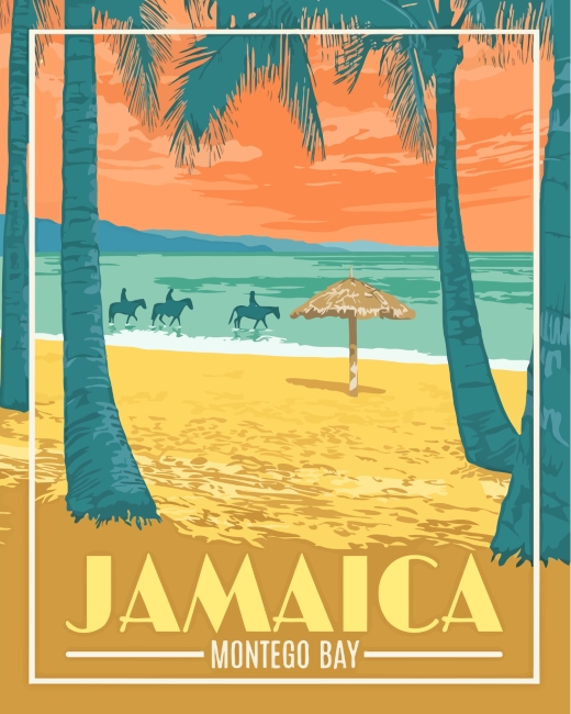 Jamaica Poster Diamond Paintings