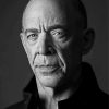 Jk Simmons in Black And White Diamond Paintings