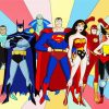 Justice League Art Illustration Diamond Paintings